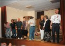 nach der Vorstellung <em>Strohwitwer habens schwer</em>