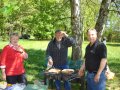 das Team vom Grill (Ingeborg Neumann, Wolfgang Dr&uuml;sedau und Karl-Heinz Rehm)