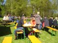 Die Besucher konnten den Sonnenschein genie�en