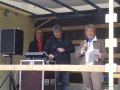 Ank�ndigung unseres Sketches auf der Aktionsb�hne durch Gisela Noll
