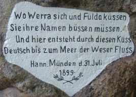 Weserstein in Hann M&uuml;nden