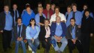 Gruppenbild mit Autorin Ute Tretter-Schlicker nach der Vorstellung am 18. Juli: sitzend von links Gunter Ochs, Silvia Noll, Anneliese Range, Erich Kramer und Christel Aubel, stehend von links Karl-Heinz Noll, Hansfried Schildw�chter, Steffen Noll (verdeckt), Renate G�nst, Gisela Noll, Bj�rn Wilhelm (dahinter), Karl-Heinz Neumann, Petra Wilhelm, Ute Tretter-Schlicker, Ingeborg Neumann, Andrea W�rtele, Susanne Drescher und Yen-Lin Shih-Ochs