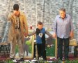 Matthias Wilhelm und Karl-Heinz Noll mit unserem &bdquo;Fahnentr�ger&rdquo; Marvin