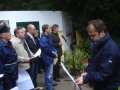 Er�ffnung der Premierenvorstellung am 10. Juli mit dem M�nnergesangverein Densberg und B�rgermeister G�nter Schlemmer (Mitte hinten)