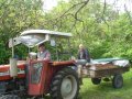 Transport der Kulissen zum Burggraben
