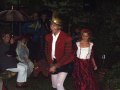 Ehrenfried und Reinhilde reiten von dannen am Ende des St�ckes im St�ck &bdquo;Reinholdo, Herzog von Denisburc&rdquo;