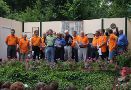 Er�ffnung der Premierenvorstellung am 9. Juli durch Regisseurin Gisela Noll und B�rgermeister G�nter Schlemmer, auf der B�hne der M�nnergesangverein Densberg