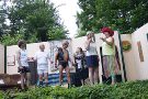 Hans (Gunter Ochs), Udo (Wolfgang Schilbe), Gisbert (Karl-Heinz Neumann), Fiona von Fleckenstein (Anneliese Range), Franzi (Petra Wilhelm) und Oma (Renate G�nst) am Ende der Probe vom 28. Juni