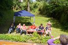Zuschauer der Probe am 13. Juni bei Sonnenschein