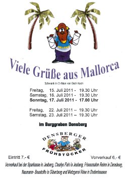 Plakat Densberger Frhstcker 2011